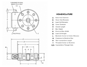 Load Cell Dimensional Drawing